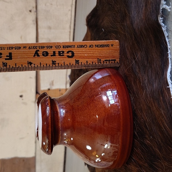 Insulator Vintage Brown Ceramic Insulator Heavy - Picture 7 of 8